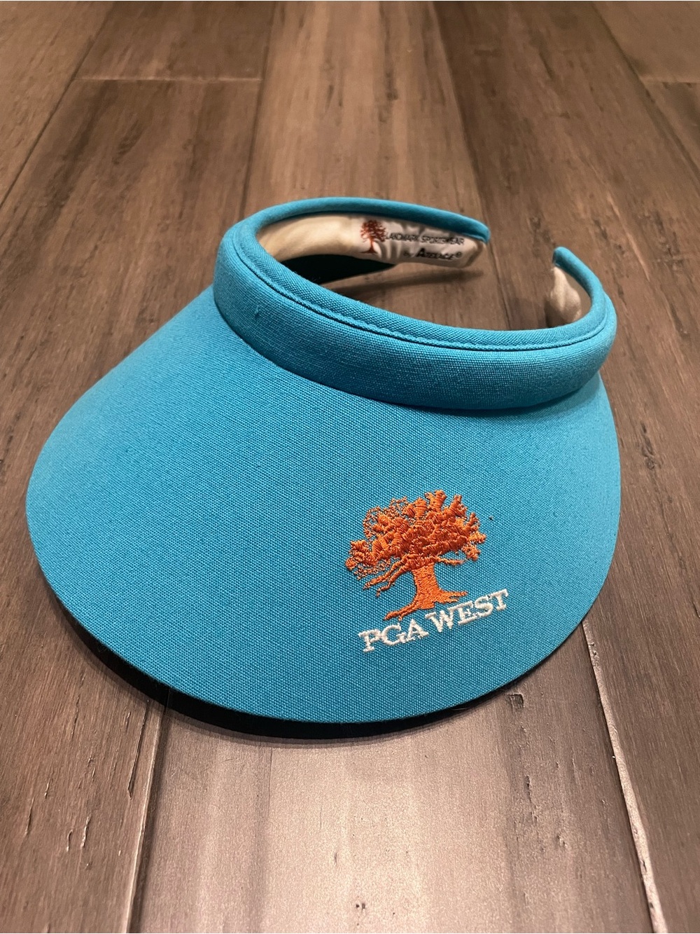 Vintage PGA West Golf Visor Blue Foam Texace Landmark Sportswear Made in USA
